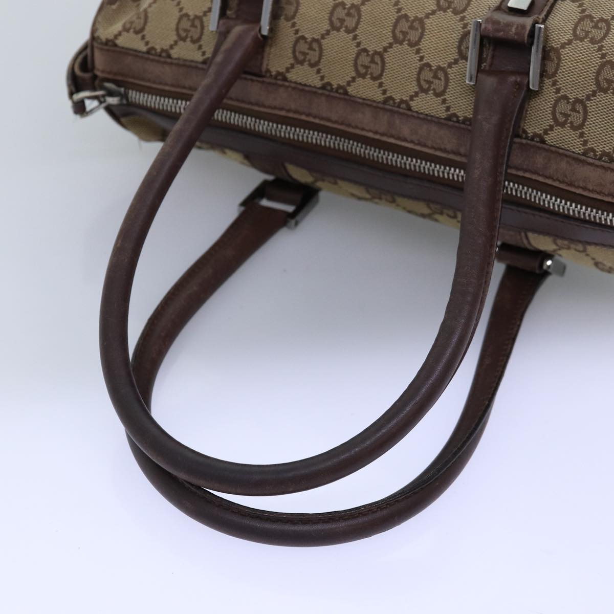 GUCCI GG Canvas Hand Bag Beige 30458 75831