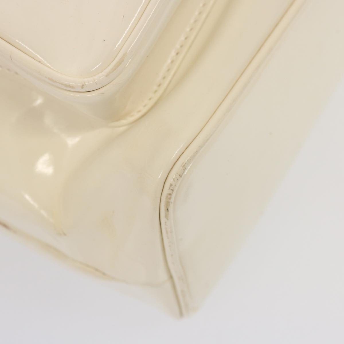 GUCCI Bamboo Backpack Patent leather White 003 2058 0016 5 75834
