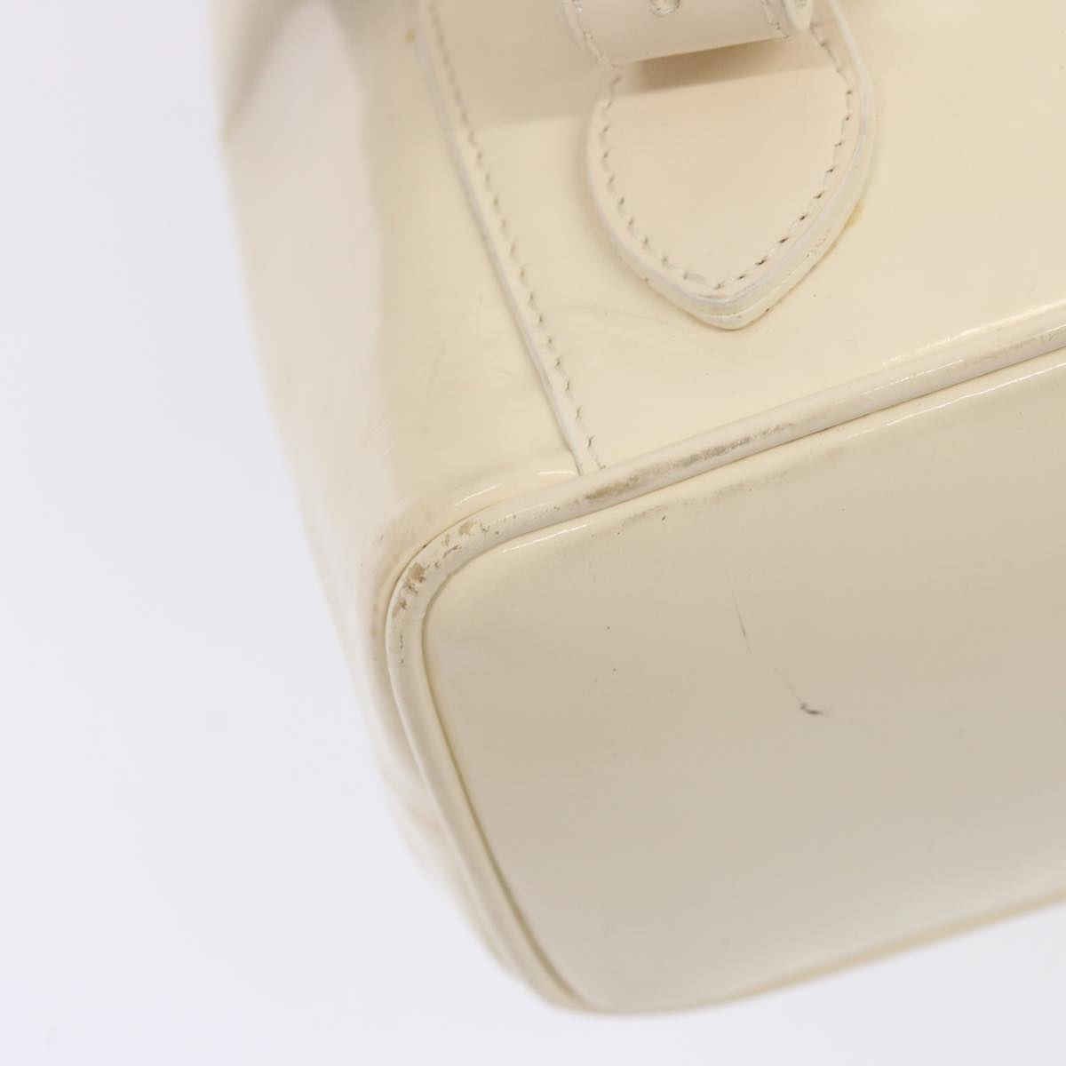 GUCCI Bamboo Backpack Patent leather White 003 2058 0016 5 75834