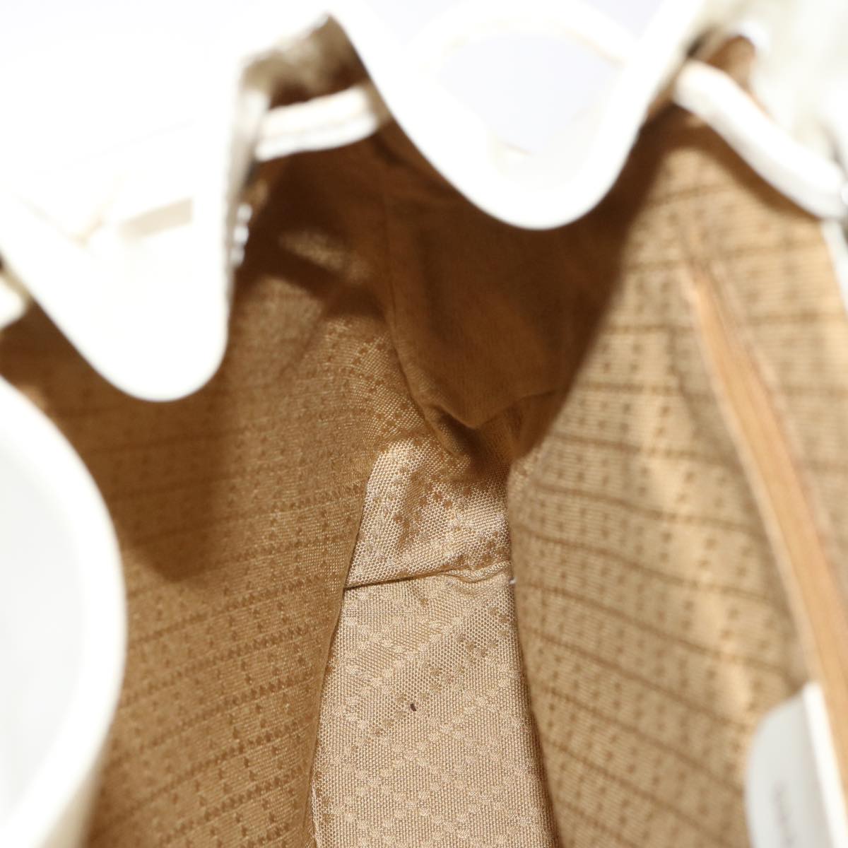 GUCCI Bamboo Backpack Patent leather White 003 2058 0016 5 75834