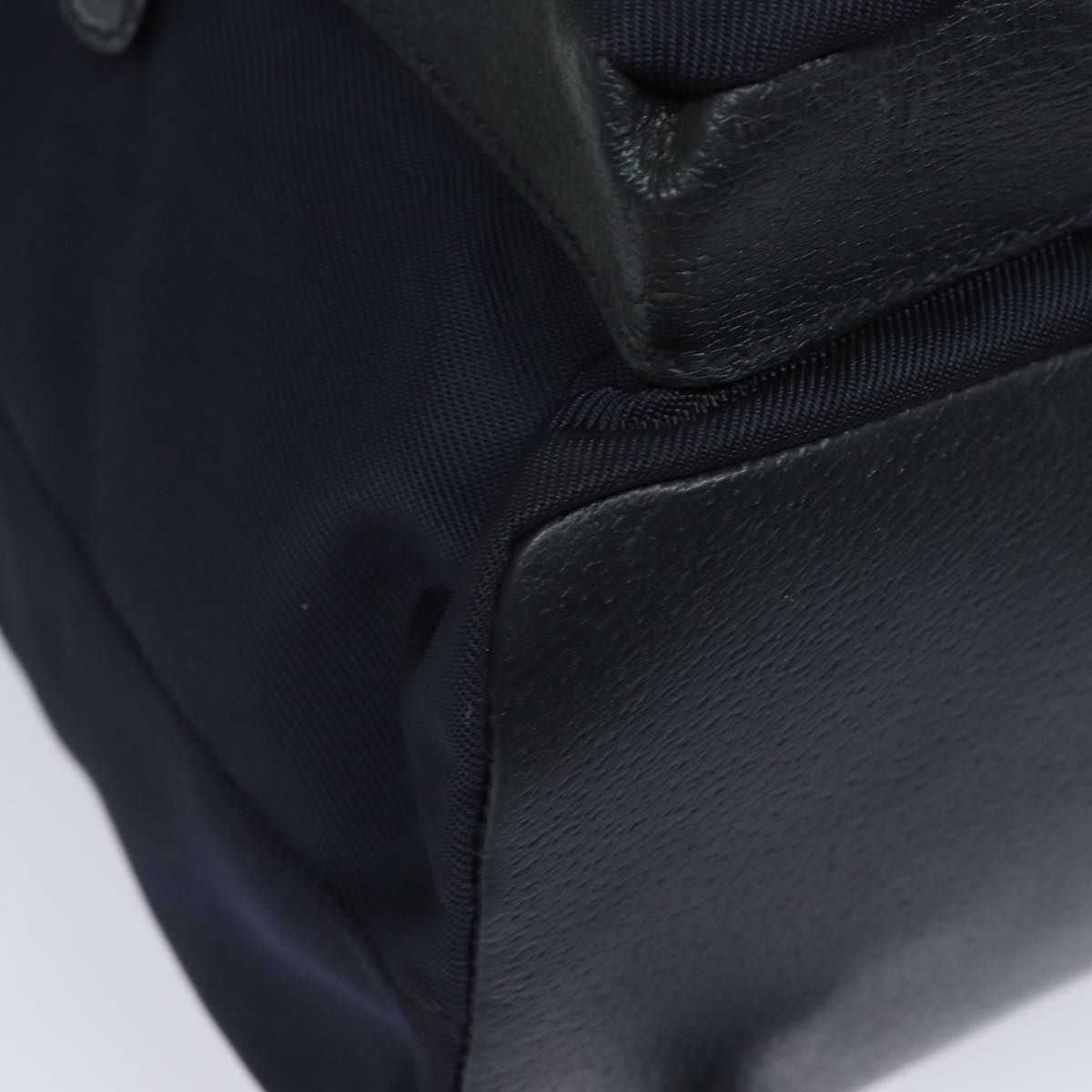 GUCCI Backpack Nylon Leather Navy 019 2058 0173 5 75835