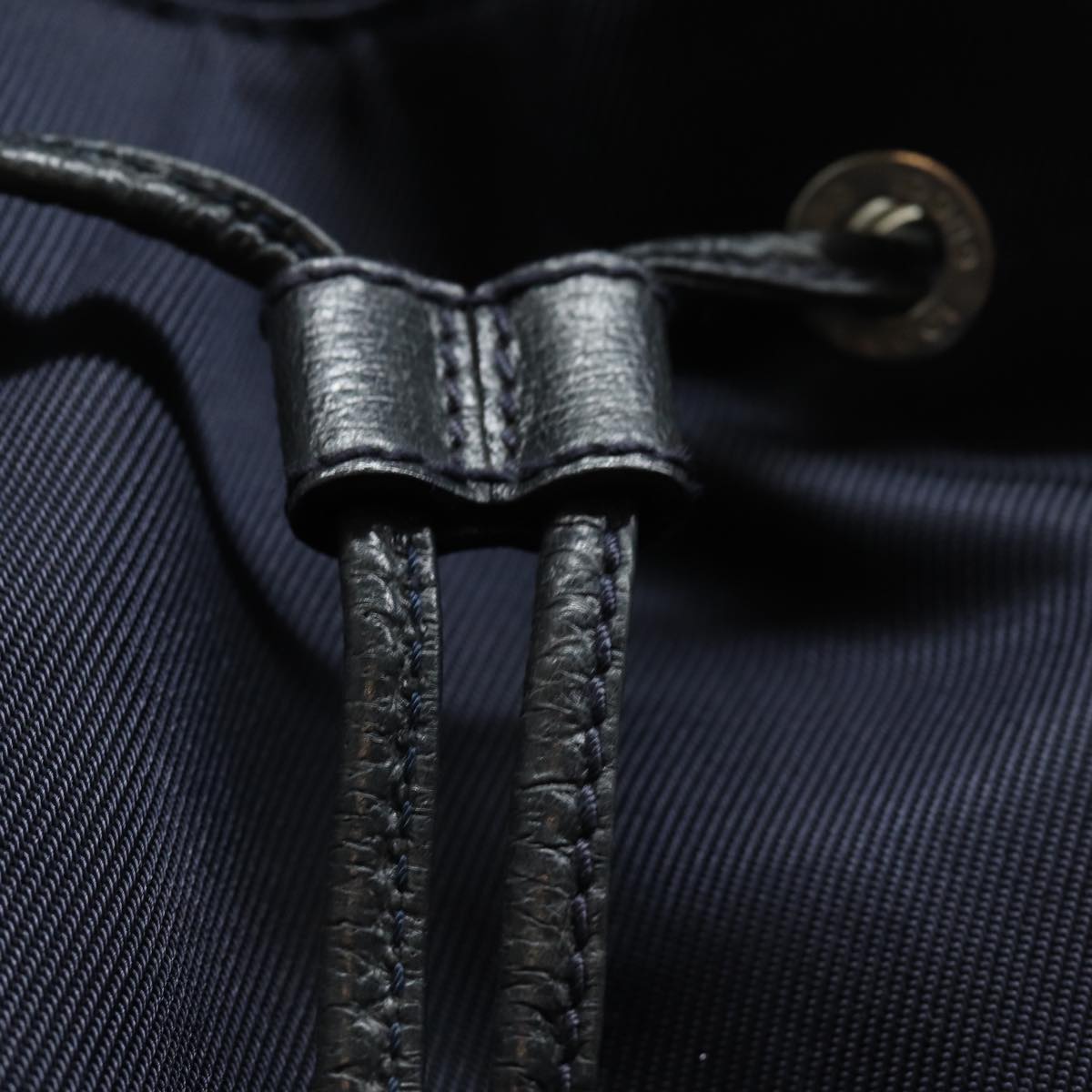 GUCCI Backpack Nylon Leather Navy 019 2058 0173 5 75835