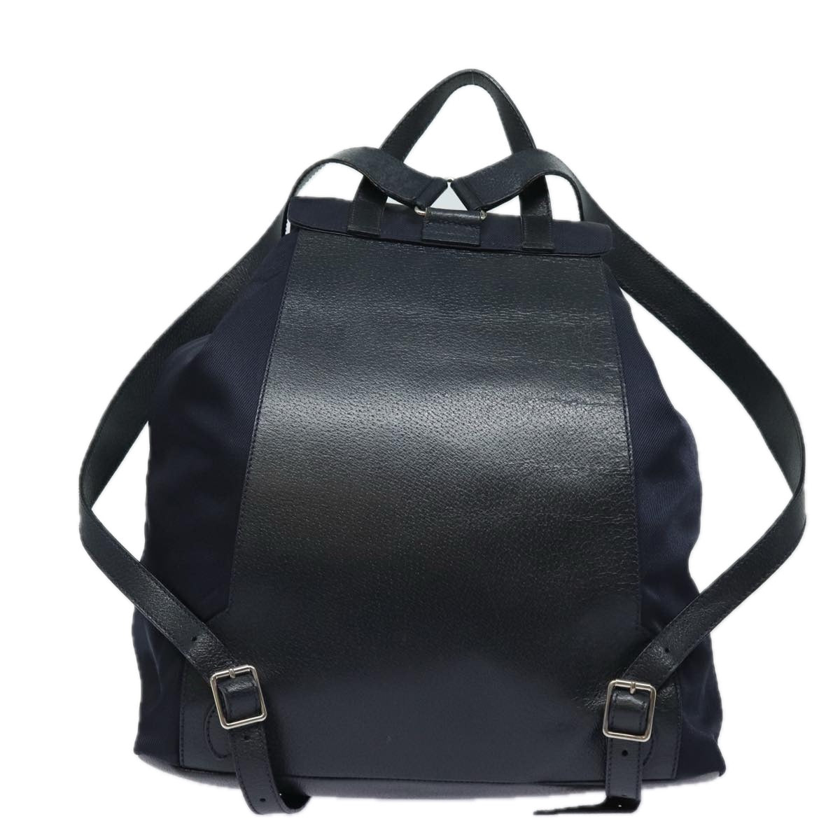 GUCCI Backpack Nylon Leather Navy 019 2058 0173 5 75835