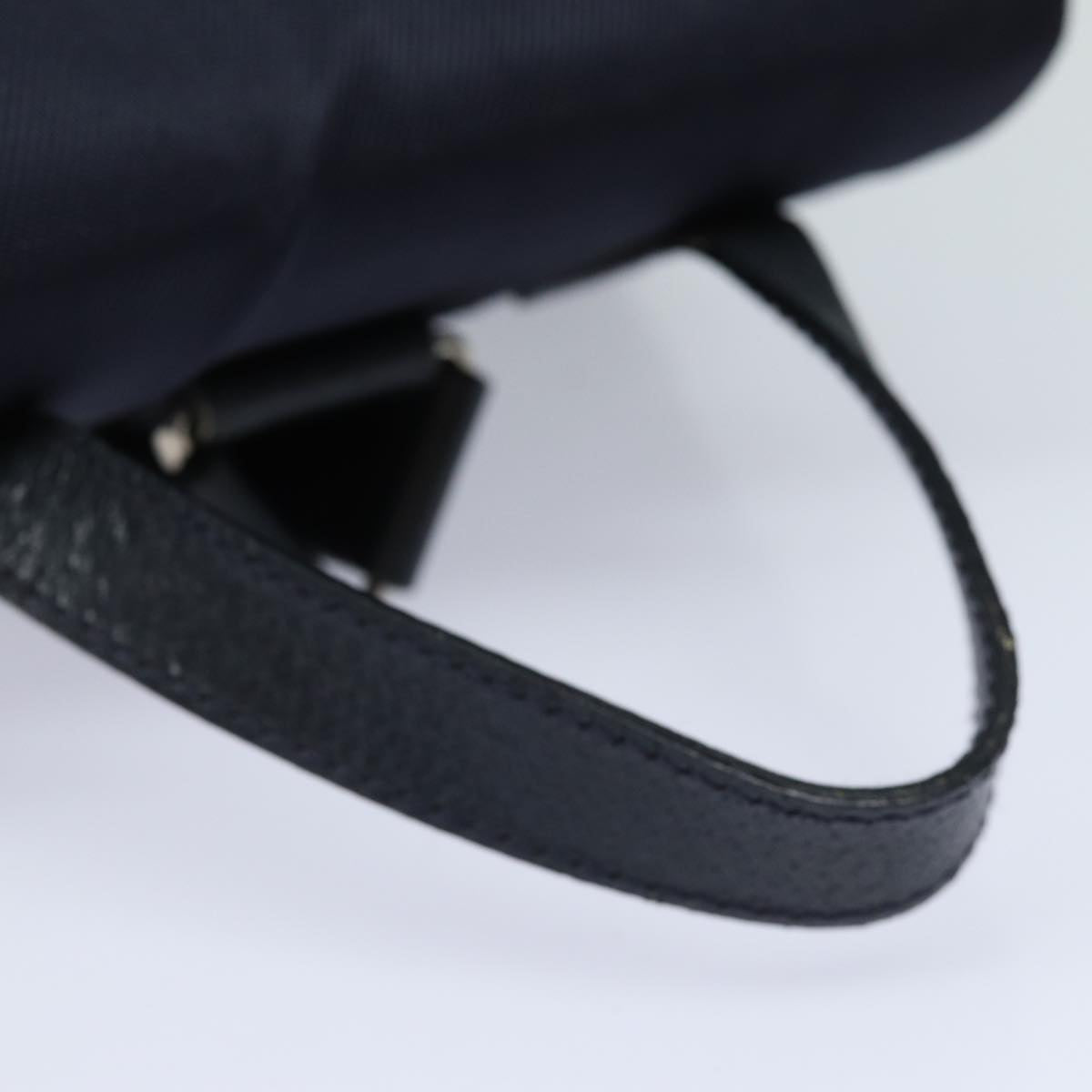 GUCCI Backpack Nylon Leather Navy 019 2058 0173 5 75835