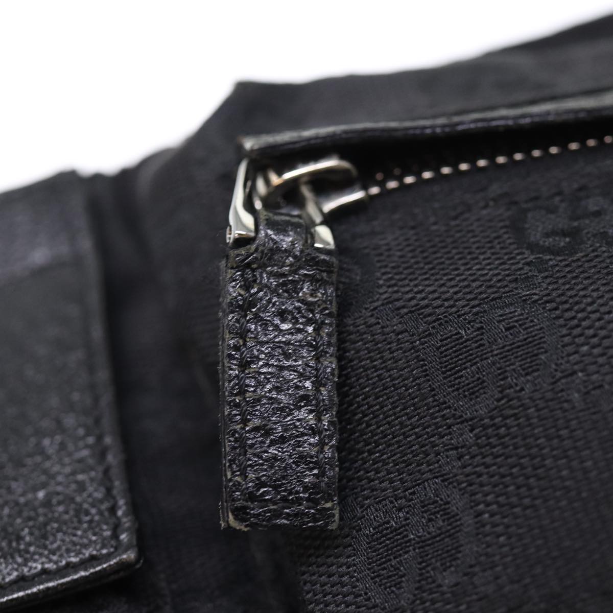 GUCCI GG Canvas Waist bag Black 75886