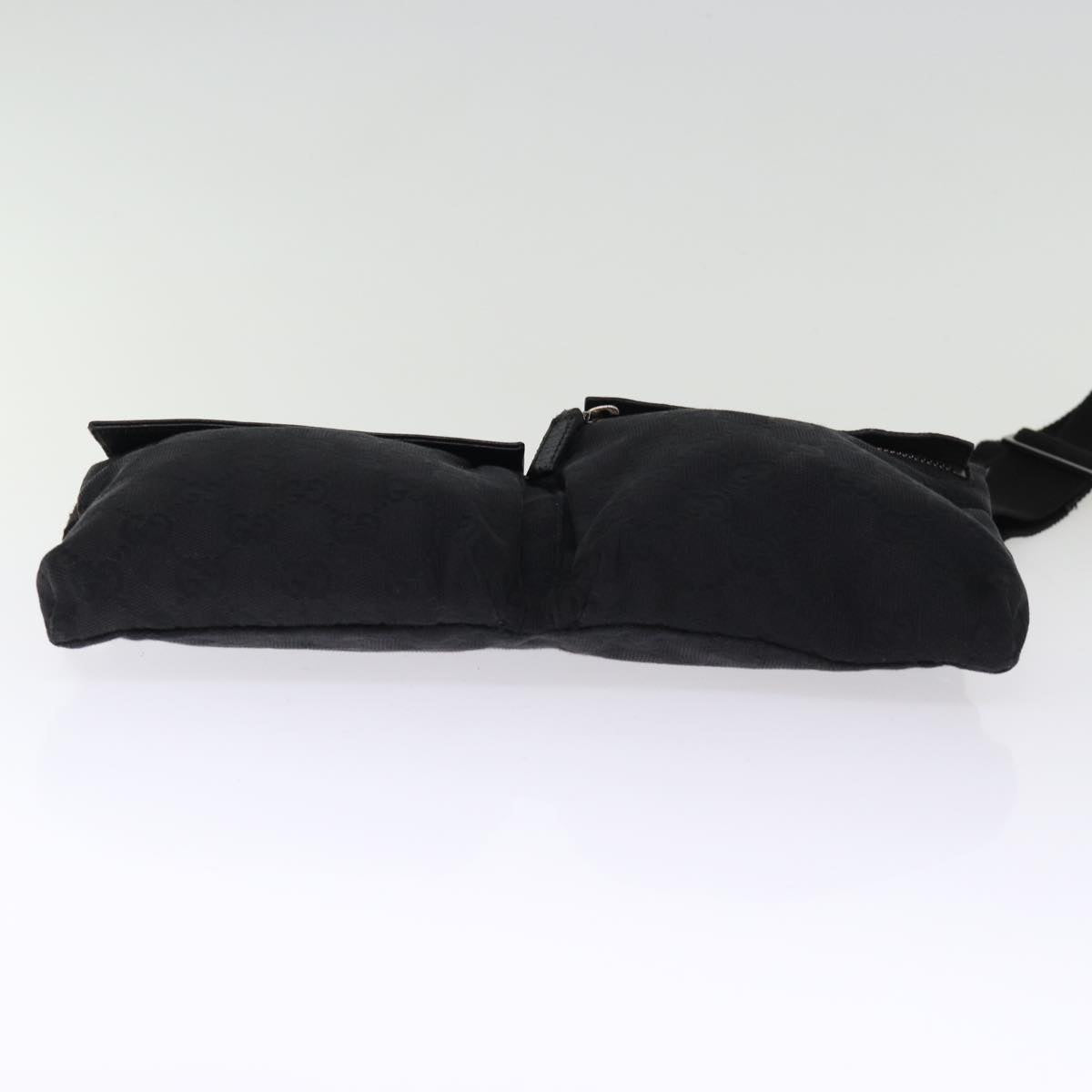 GUCCI GG Canvas Waist bag Black 75886