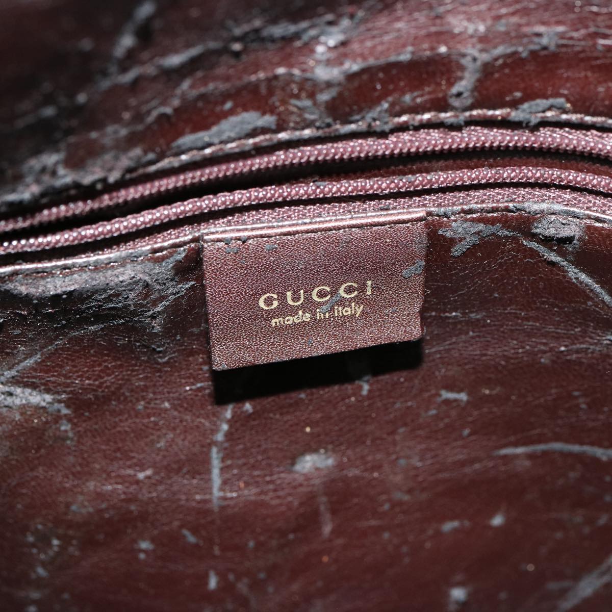 GUCCI Bamboo Shoulder Bag Leather 2way Brown 001 1677 002058 75959
