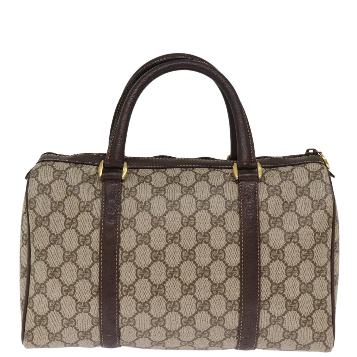 GUCCI GG Supreme Web Sherry Line Boston Bag PVC Beige Red 40 02 007 75965
