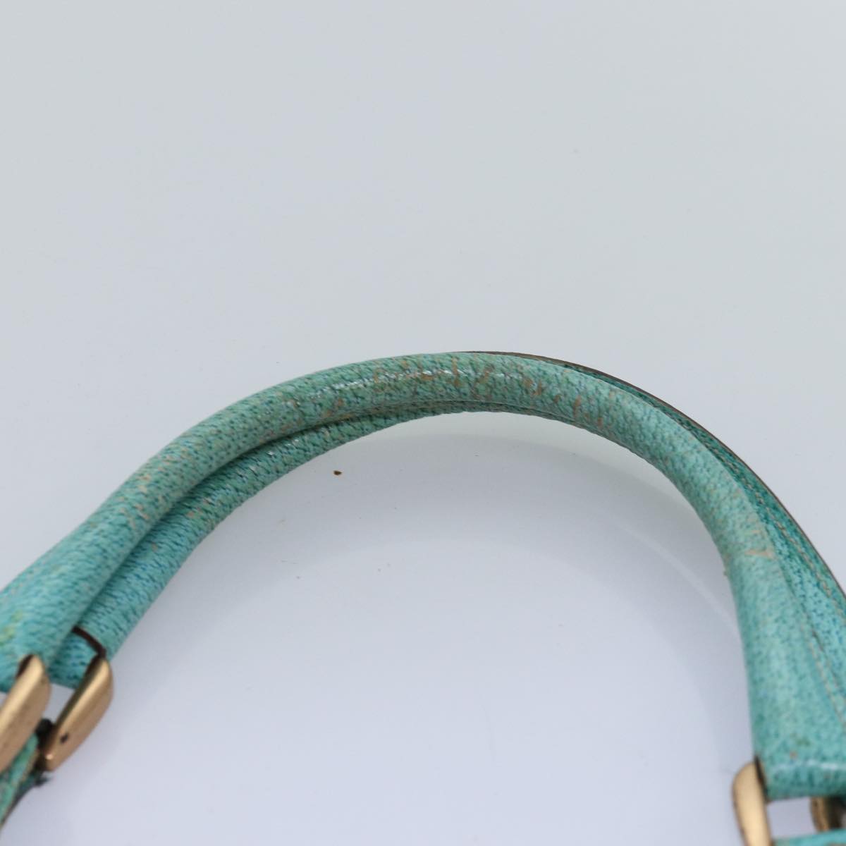 GUCCI GG Canvas Jackie Shoulder Bag Beige Light Blue 124407 75970