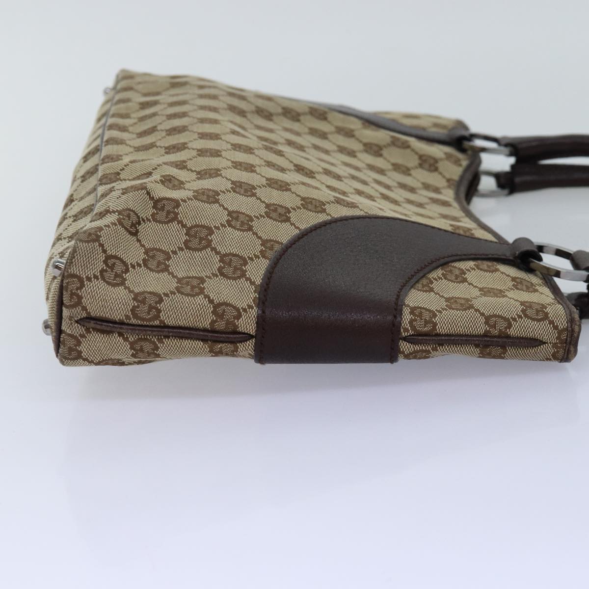GUCCI GG Canvas Tote Bag Beige 113015 75974