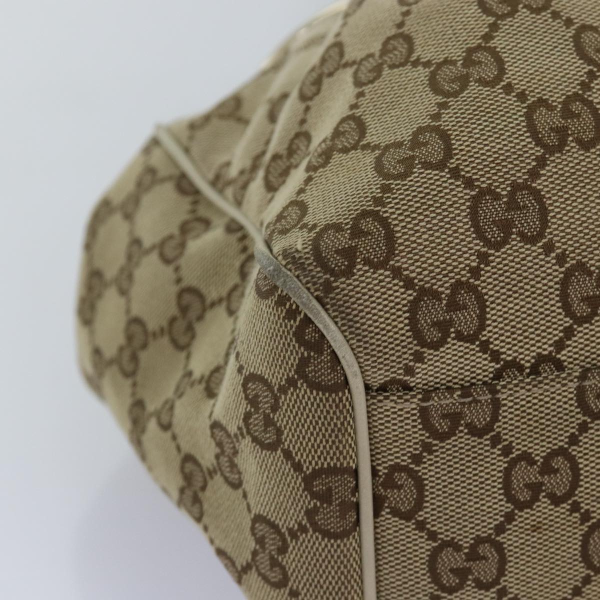 GUCCI GG Canvas Tote Bag Beige 211944 75975