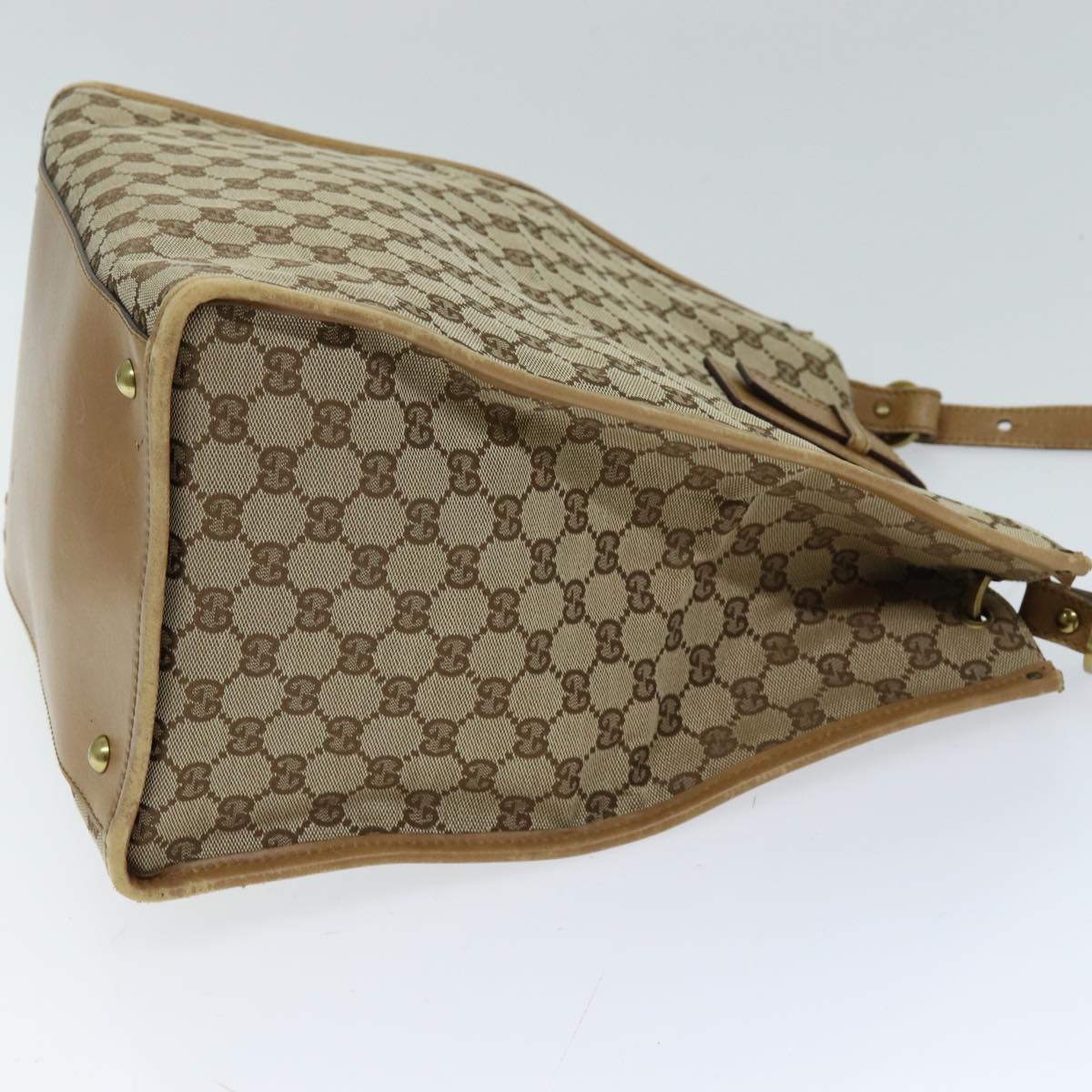 GUCCI GG Canvas Tote Bag Beige 109101 75976