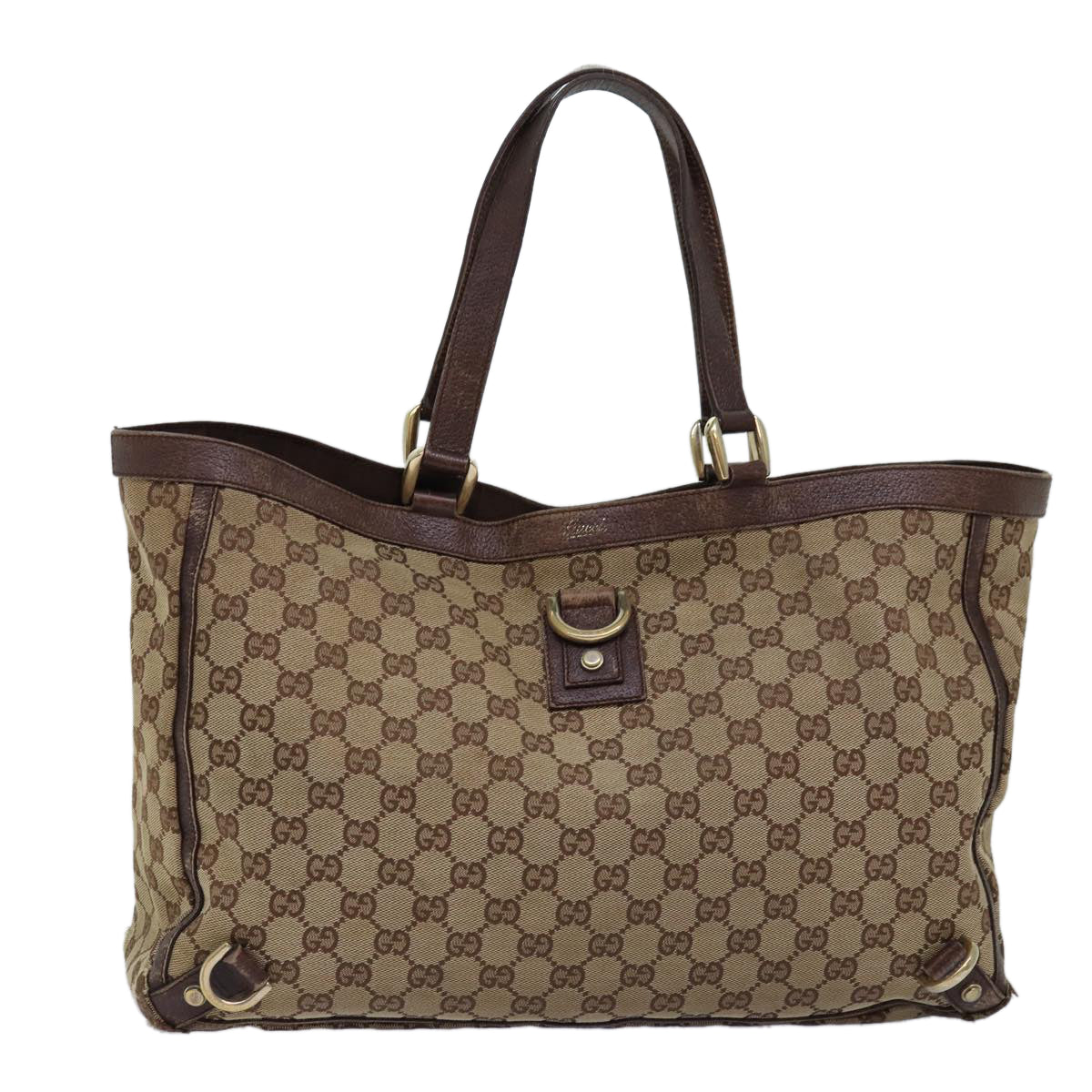 GUCCI GG Canvas Tote Bag Beige 141472 75977