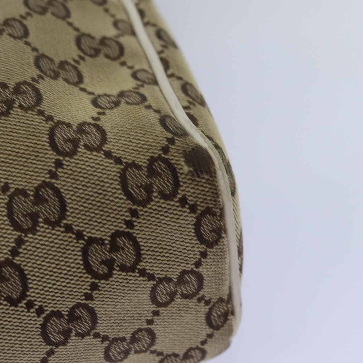 GUCCI GG Canvas Shoulder Bag Beige 146236 75978