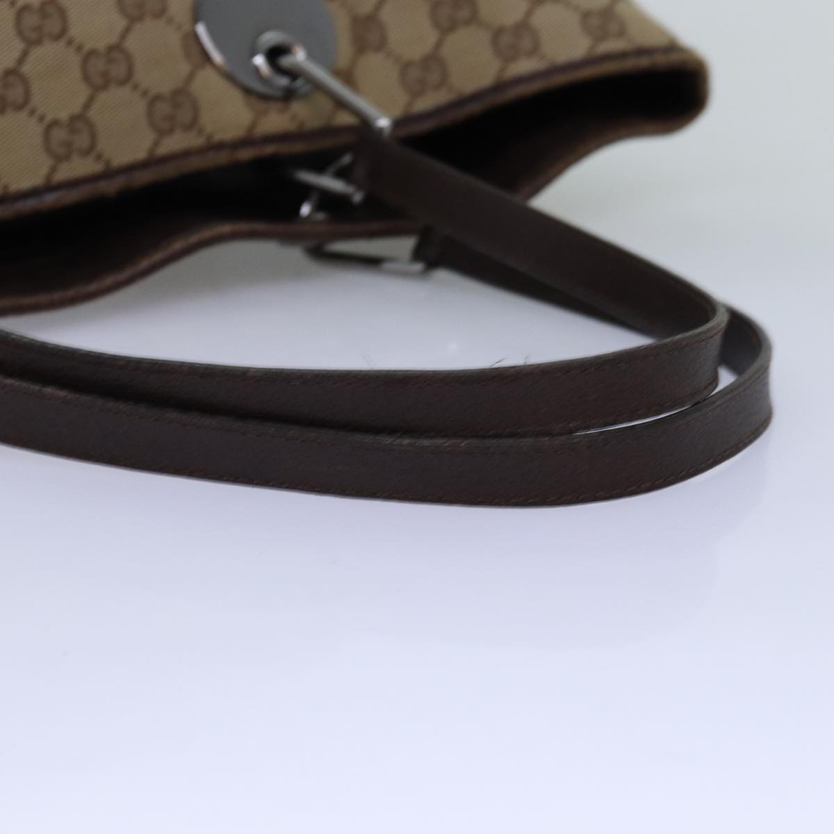 GUCCI GG Canvas Tote Bag Beige 120838 75980