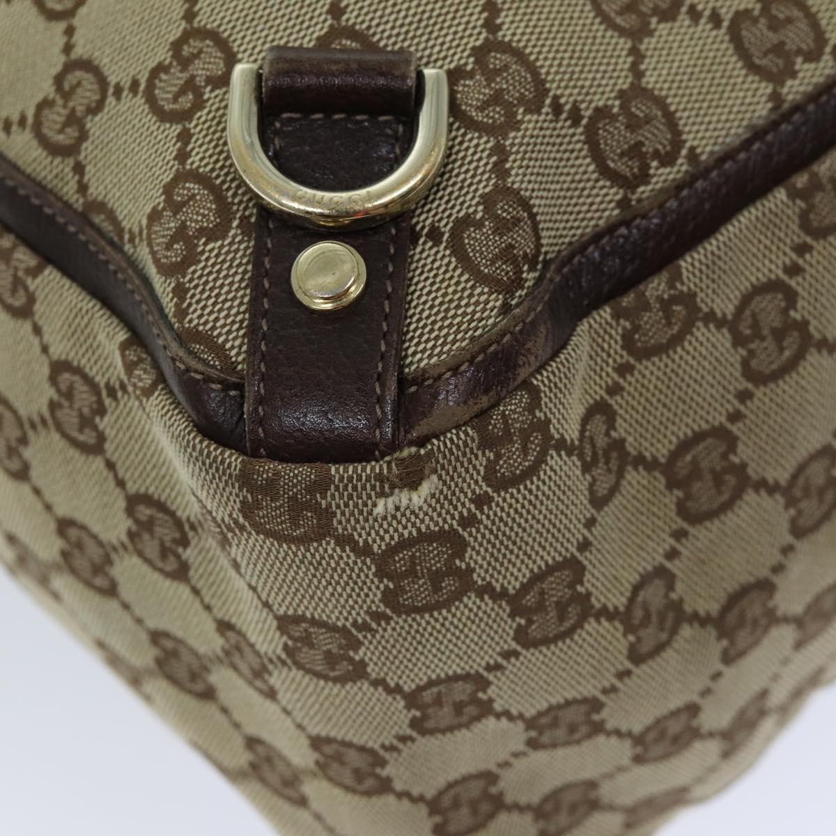 GUCCI GG Canvas Tote Bag Beige 130733 75981