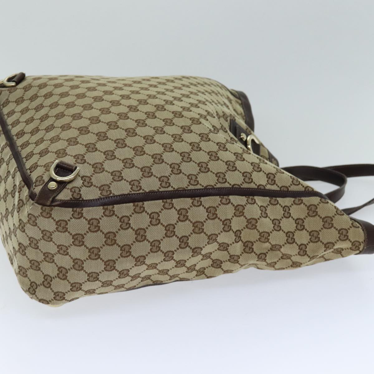 GUCCI GG Canvas Tote Bag Beige 130733 75981