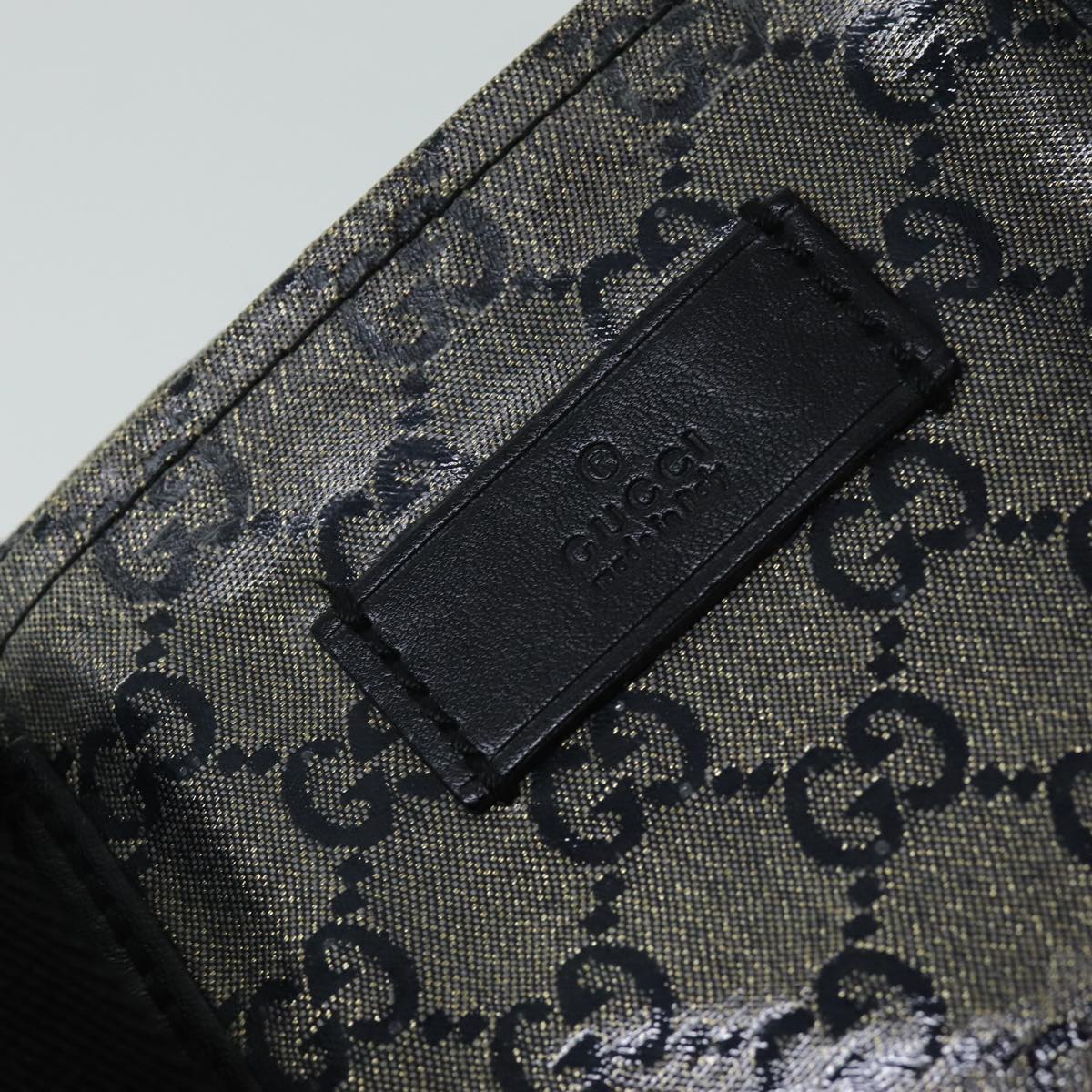 GUCCI GG Crystal Tote Bag Silver 131230 75983