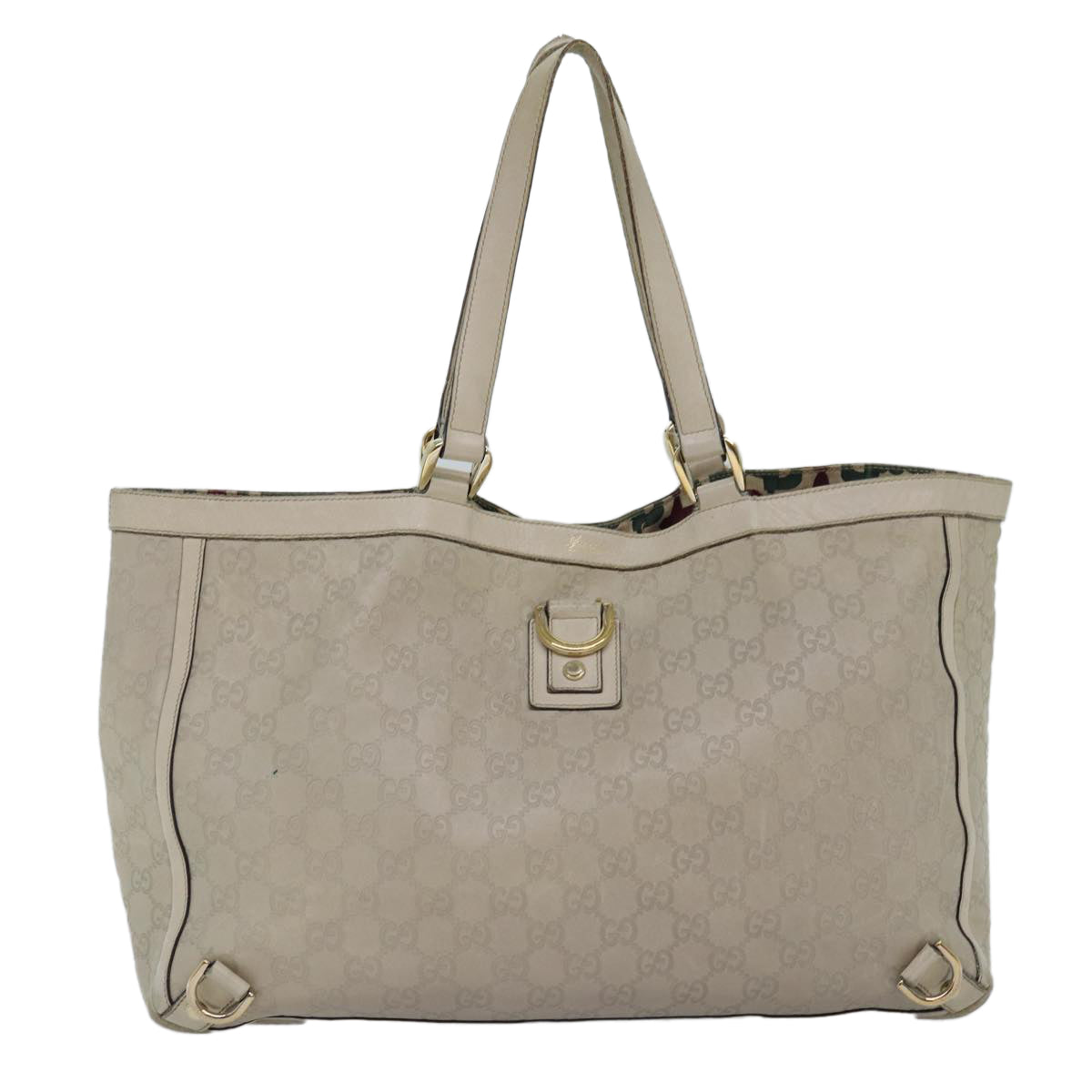 GUCCI GG Canvas Guccissima Tote Bag Beige 141472 75985
