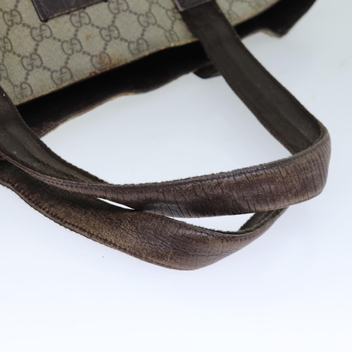 GUCCI GG Supreme Tote Bag PVC Beige 141624 75986