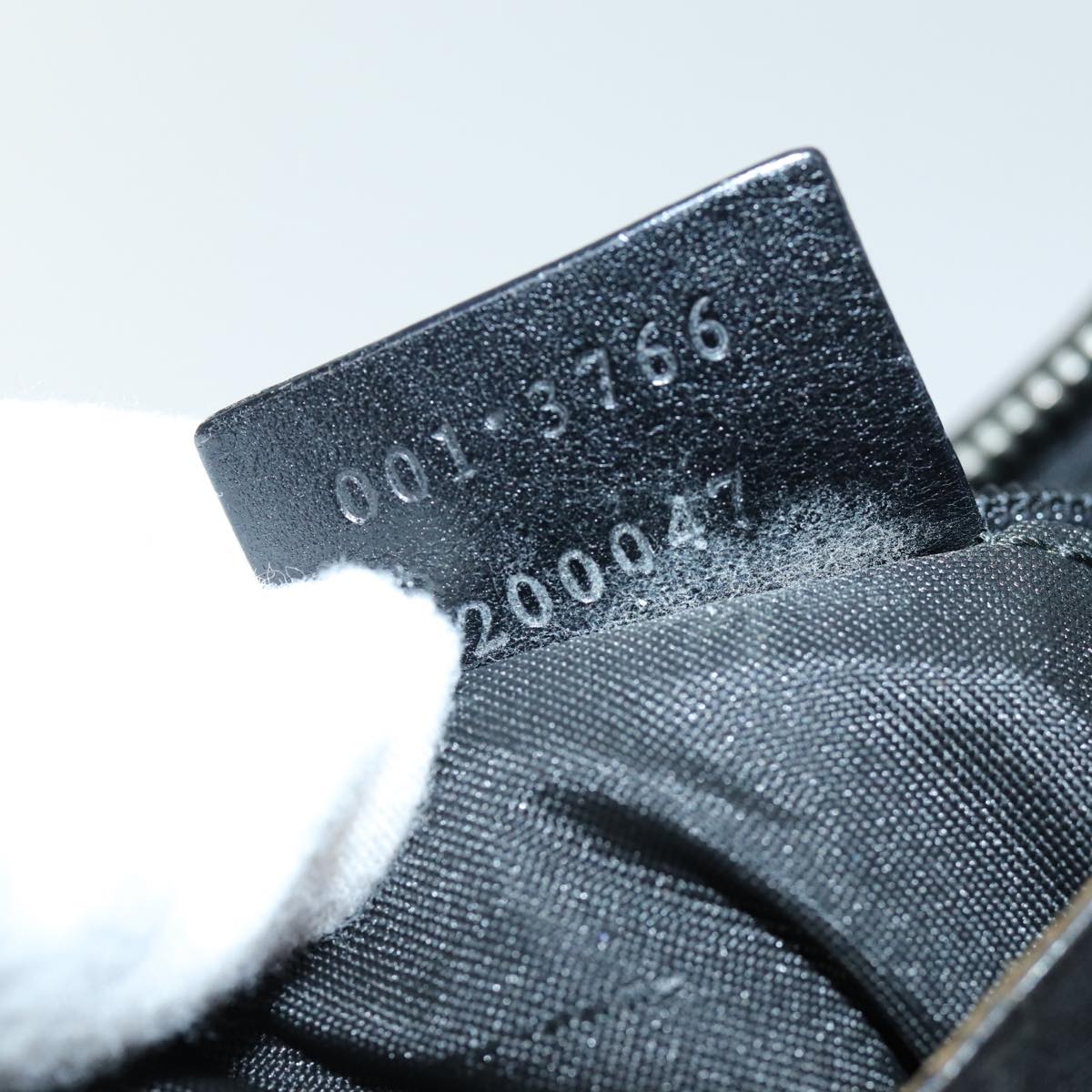 GUCCI GG Canvas Shoulder Bag Black 001 3766 75988