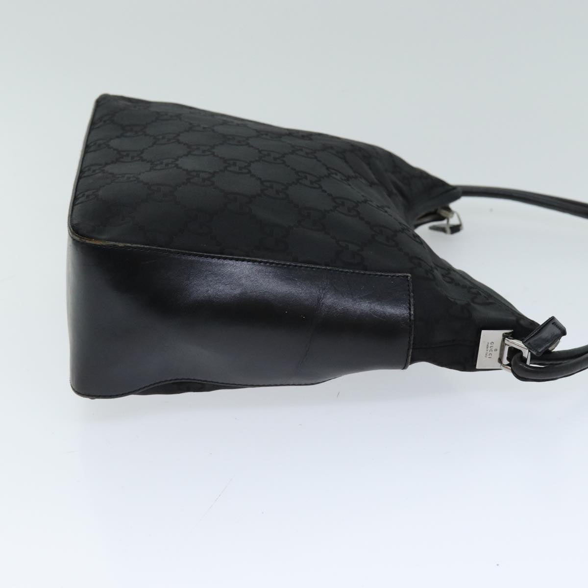 GUCCI GG Canvas Shoulder Bag Black 001 3766 75988