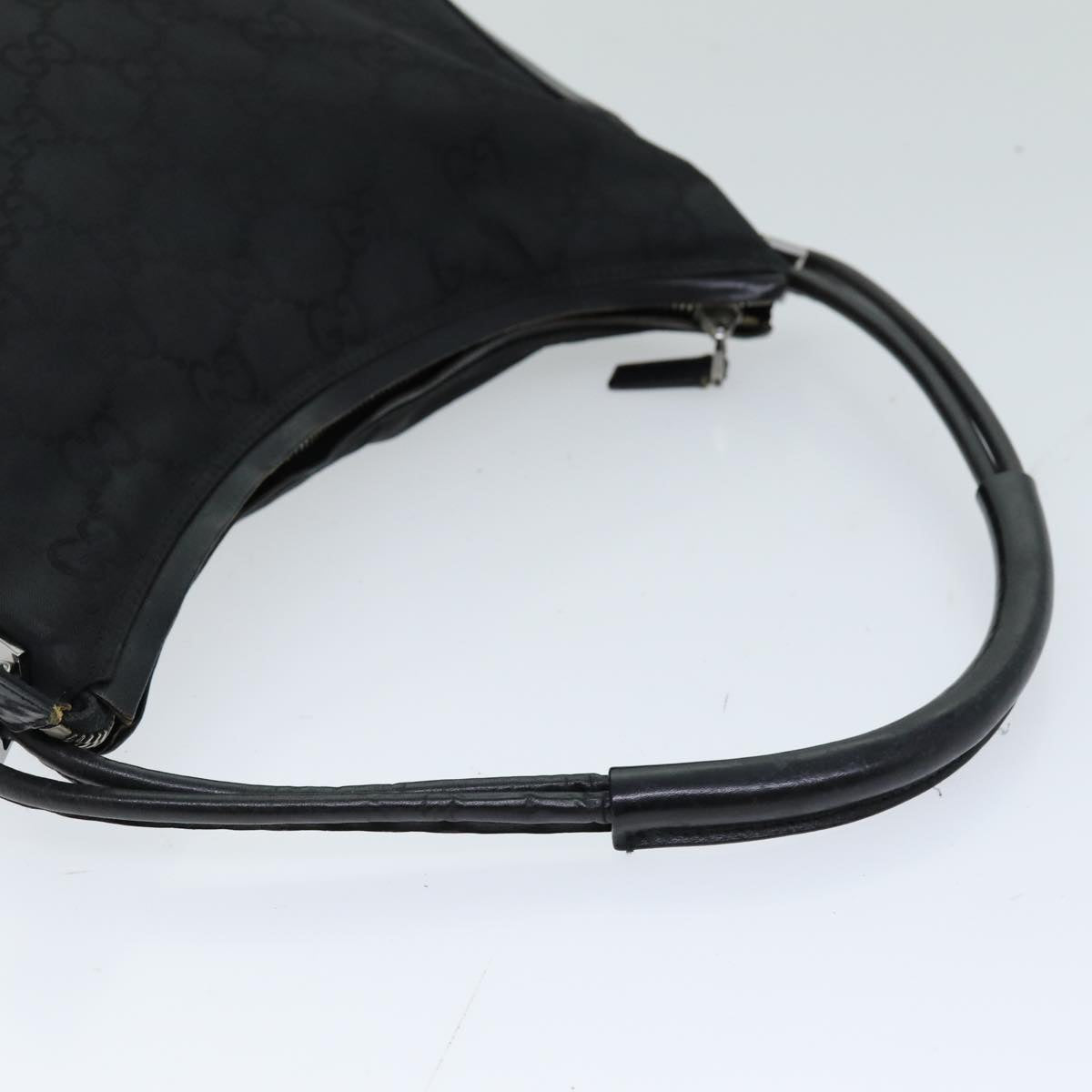 GUCCI GG Canvas Shoulder Bag Black 001 3766 75988