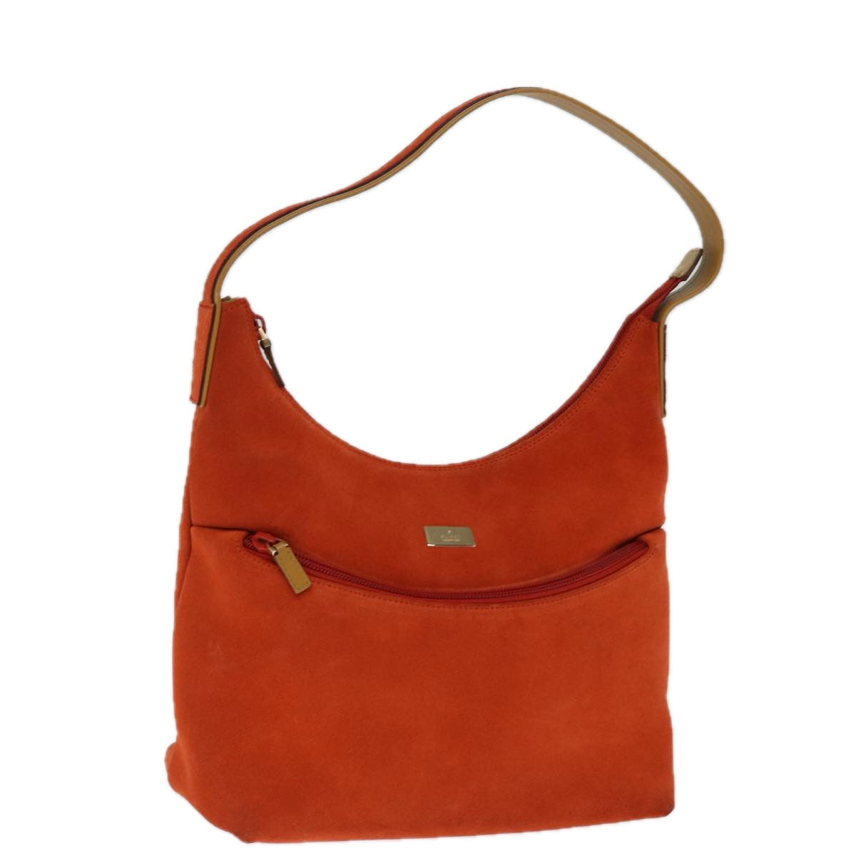 GUCCI Shoulder Bag Suede Orange 001 3386 75992
