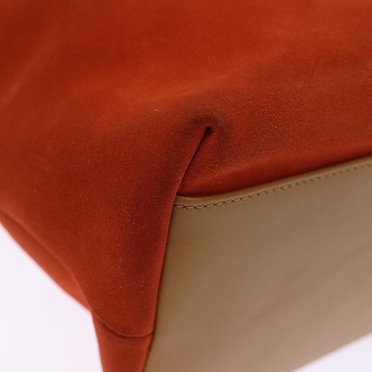 GUCCI Shoulder Bag Suede Orange 001 3386 75992
