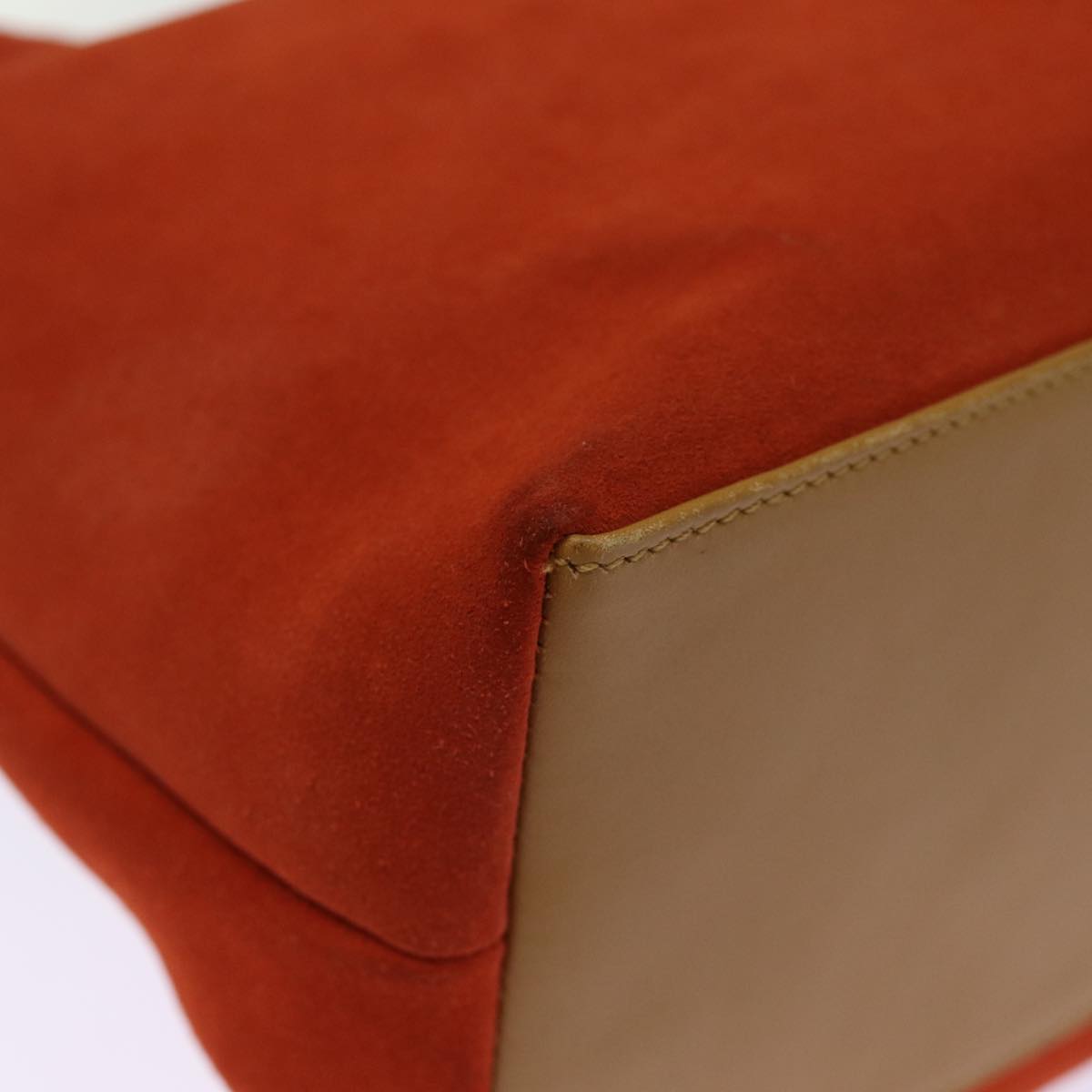 GUCCI Shoulder Bag Suede Orange 001 3386 75992