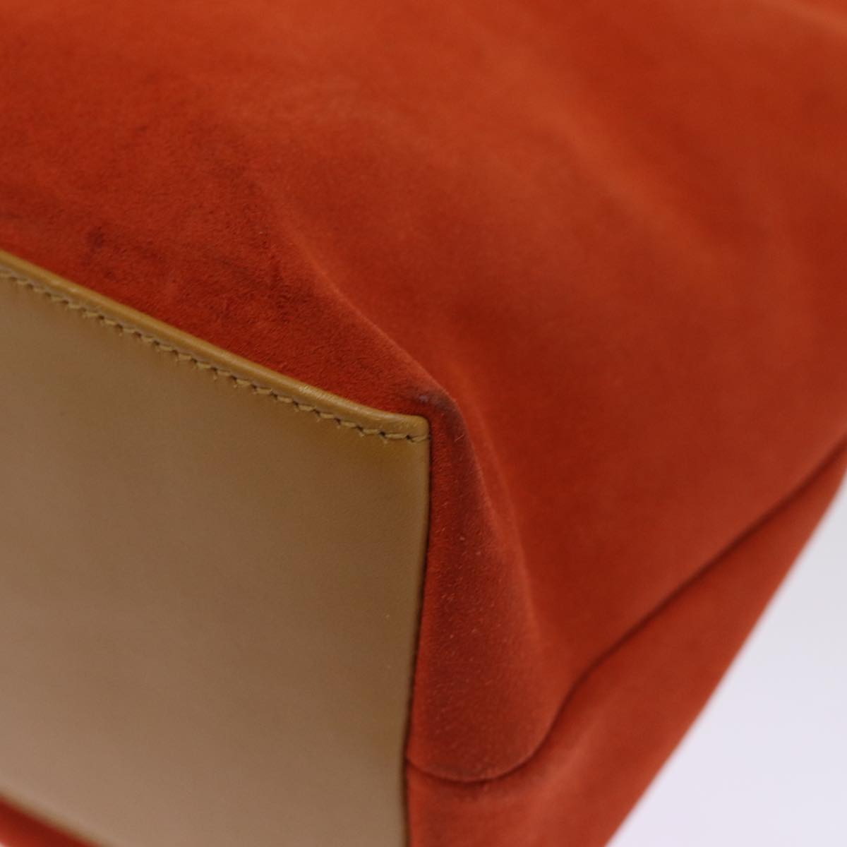 GUCCI Shoulder Bag Suede Orange 001 3386 75992