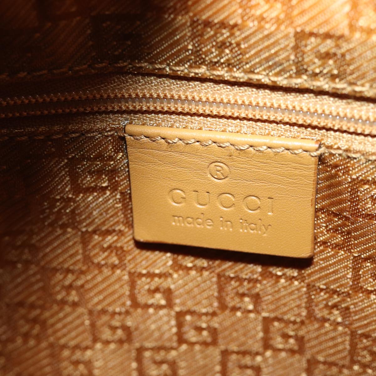 GUCCI Shoulder Bag Suede Orange 001 3386 75992