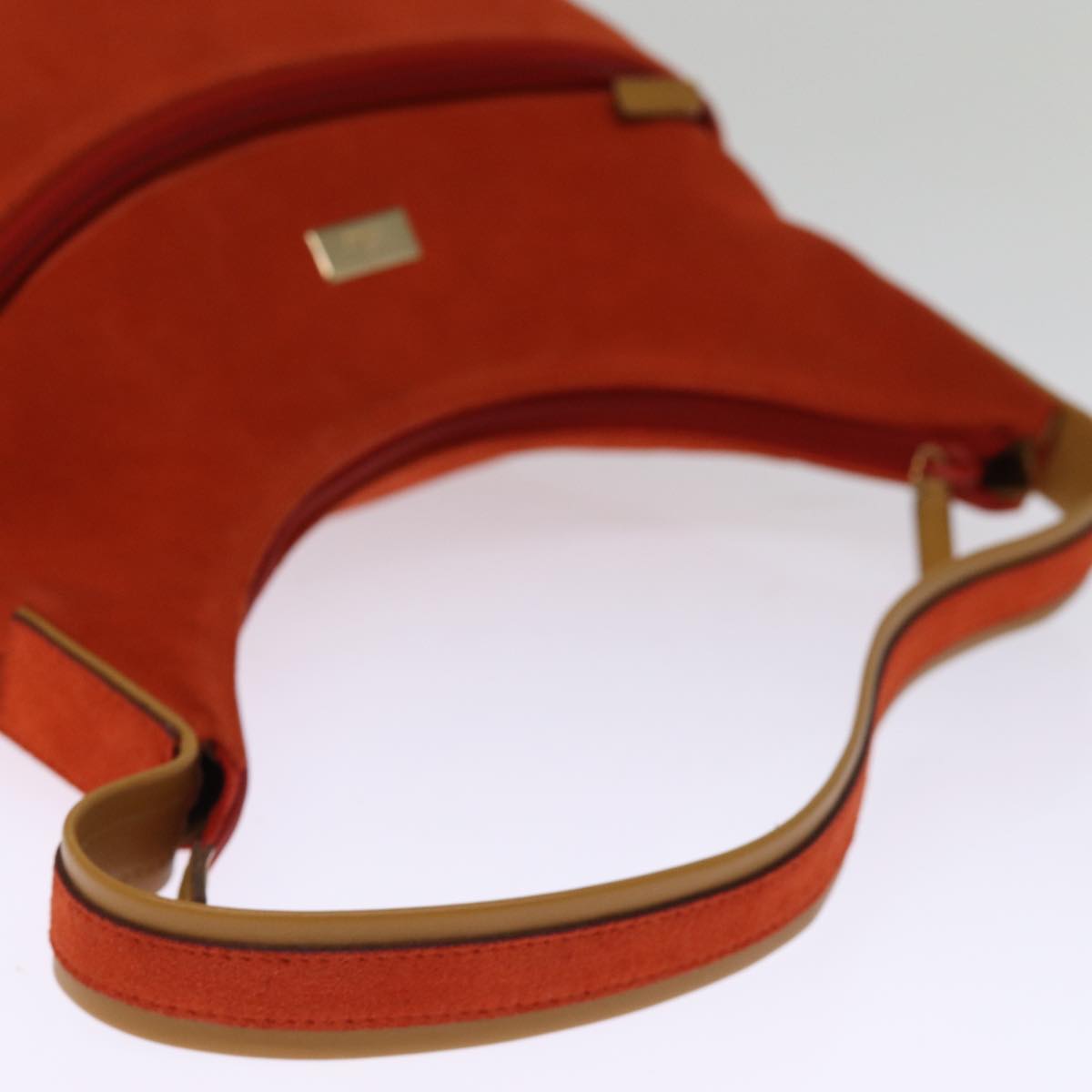 GUCCI Shoulder Bag Suede Orange 001 3386 75992