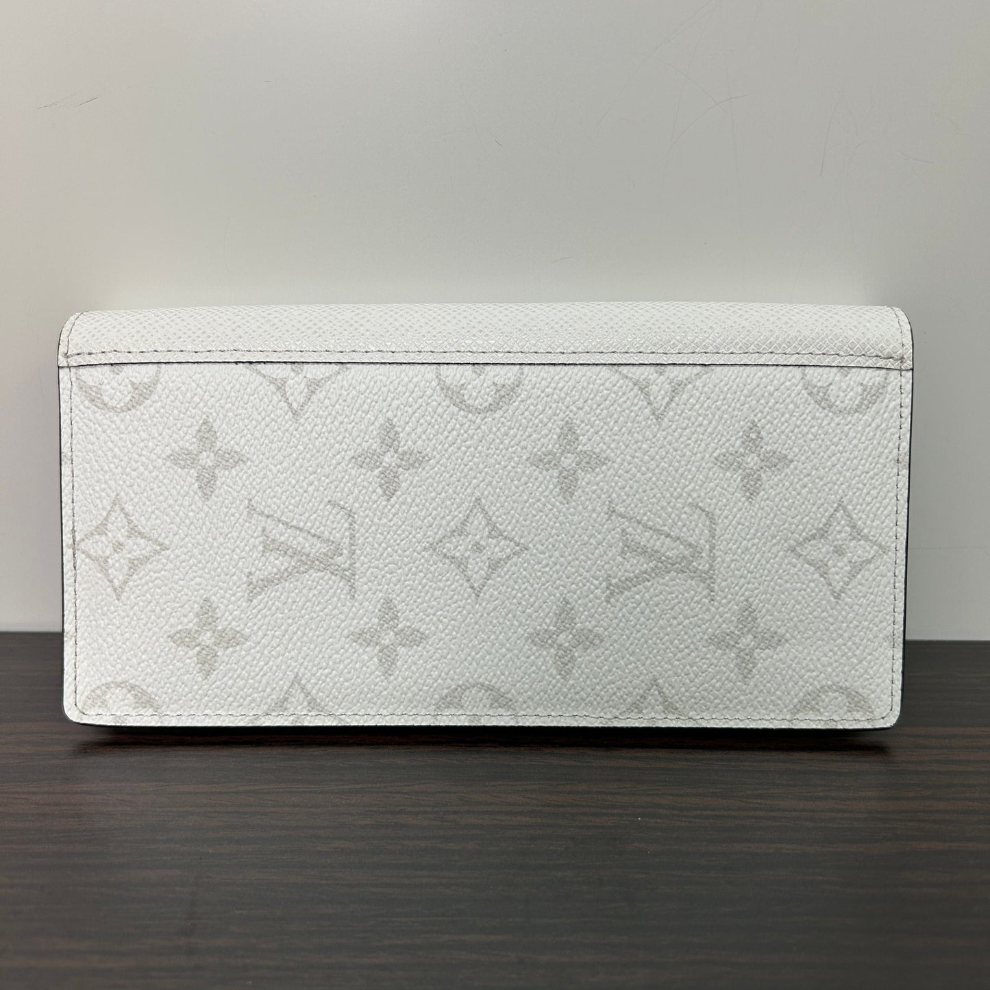 GLM-Long Wallet Portefeuille Brazza NM White Leather Patent leather LB116530
