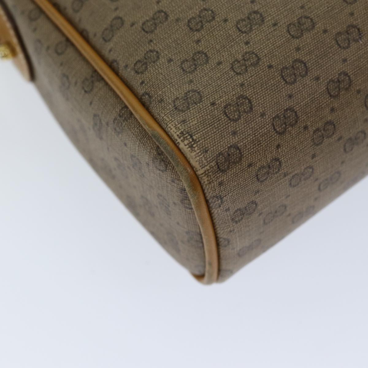 GUCCI Micro GG Supreme Shoulder Bag PVC Beige 007 084 0014 76091