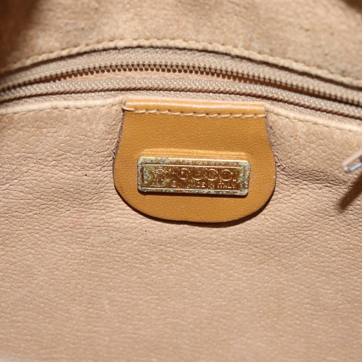GUCCI Micro GG Supreme Shoulder Bag PVC Beige 007 084 0014 76091