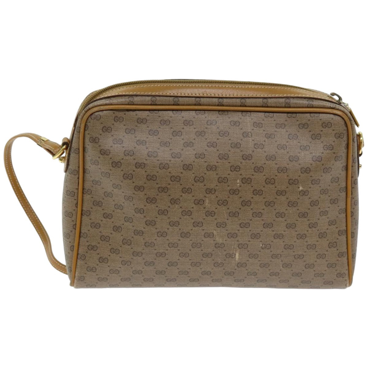 GUCCI Micro GG Supreme Shoulder Bag PVC Beige 007 084 0014 76091