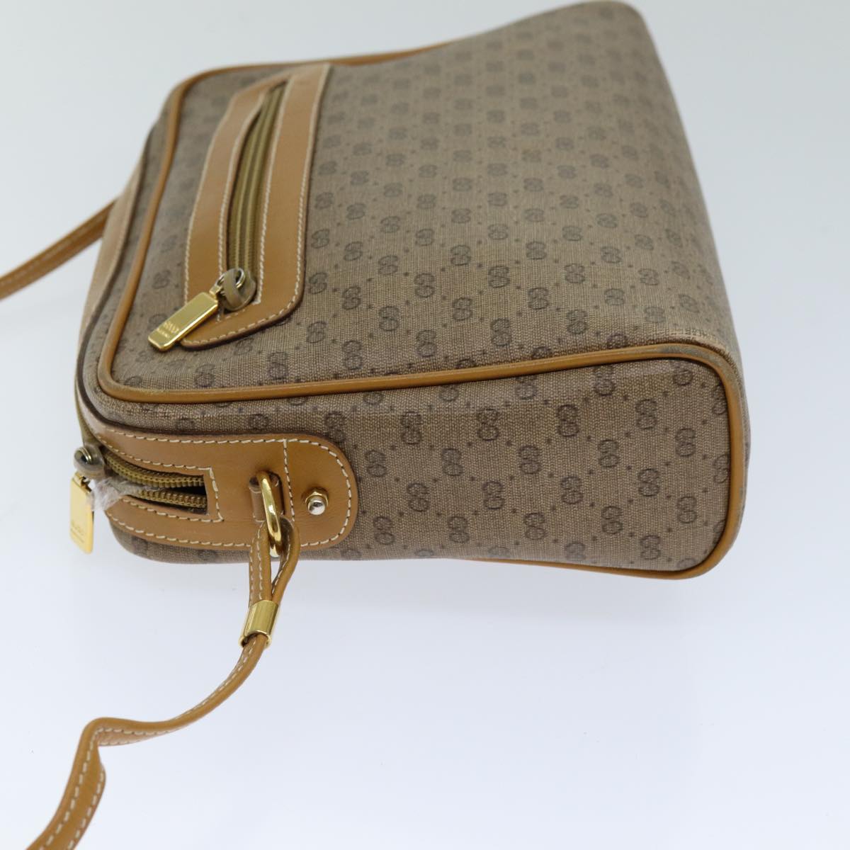 GUCCI Micro GG Supreme Shoulder Bag PVC Beige 007 084 0014 76091