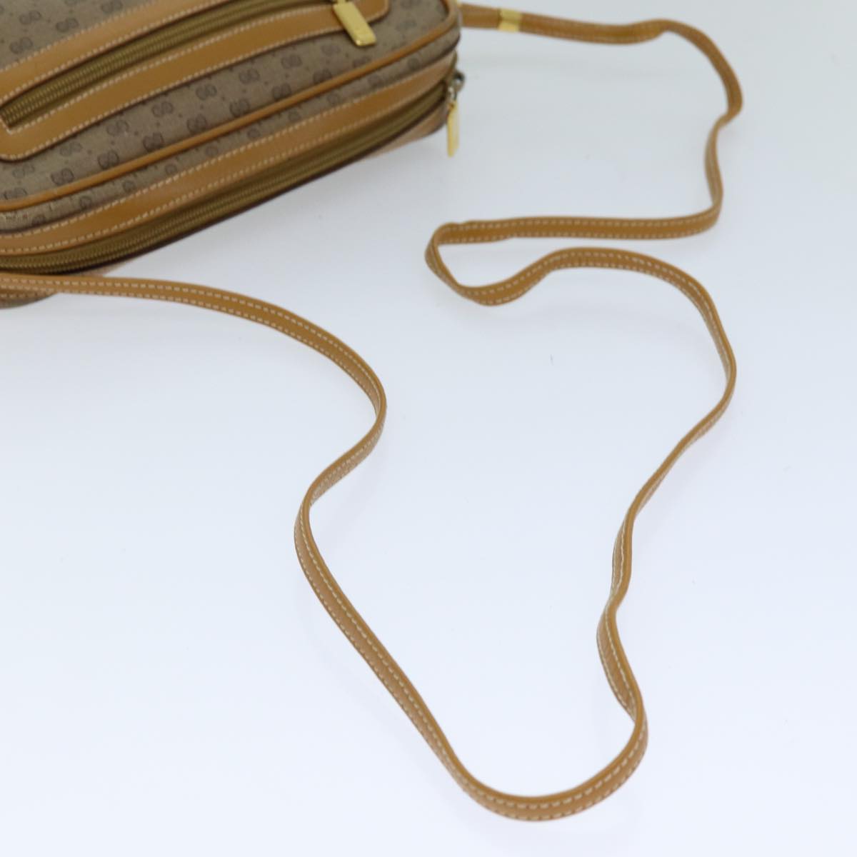 GUCCI Micro GG Supreme Shoulder Bag PVC Beige 007 084 0014 76091