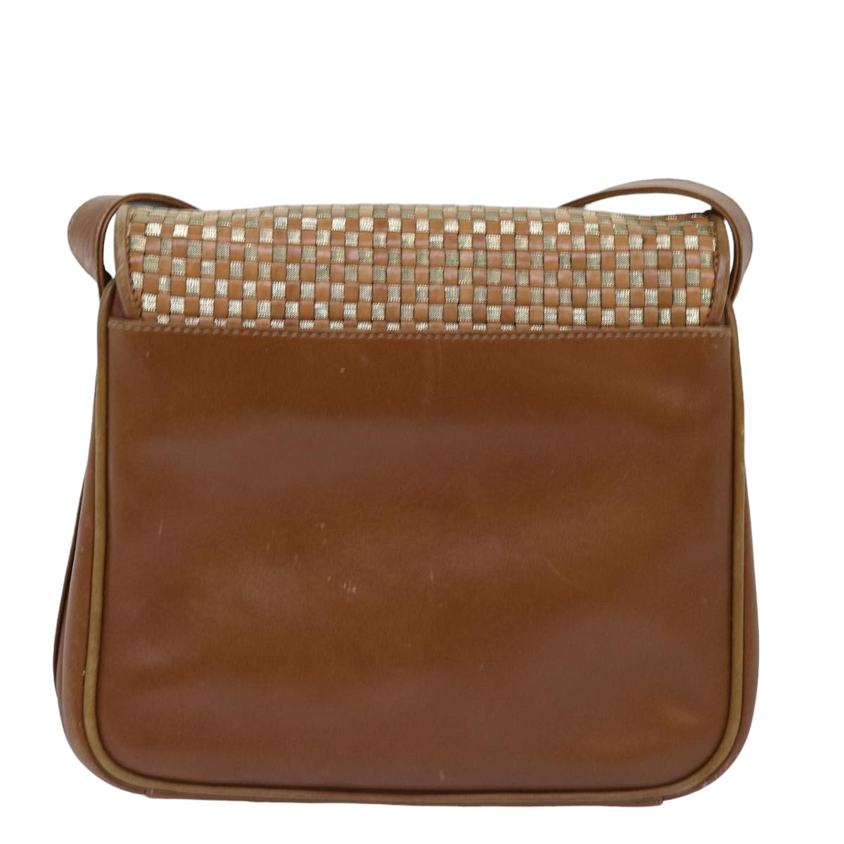 GUCCI Shoulder Bag Leather Beige 76092