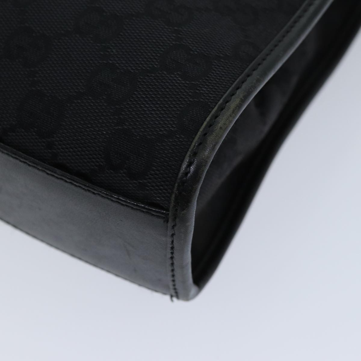 GUCCI Jackie GG Canvas Hand Bag Black 002 1065 76094
