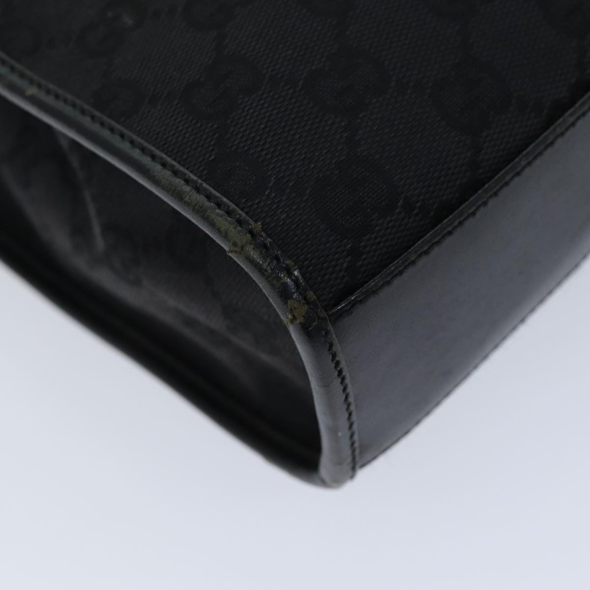GUCCI Jackie GG Canvas Hand Bag Black 002 1065 76094
