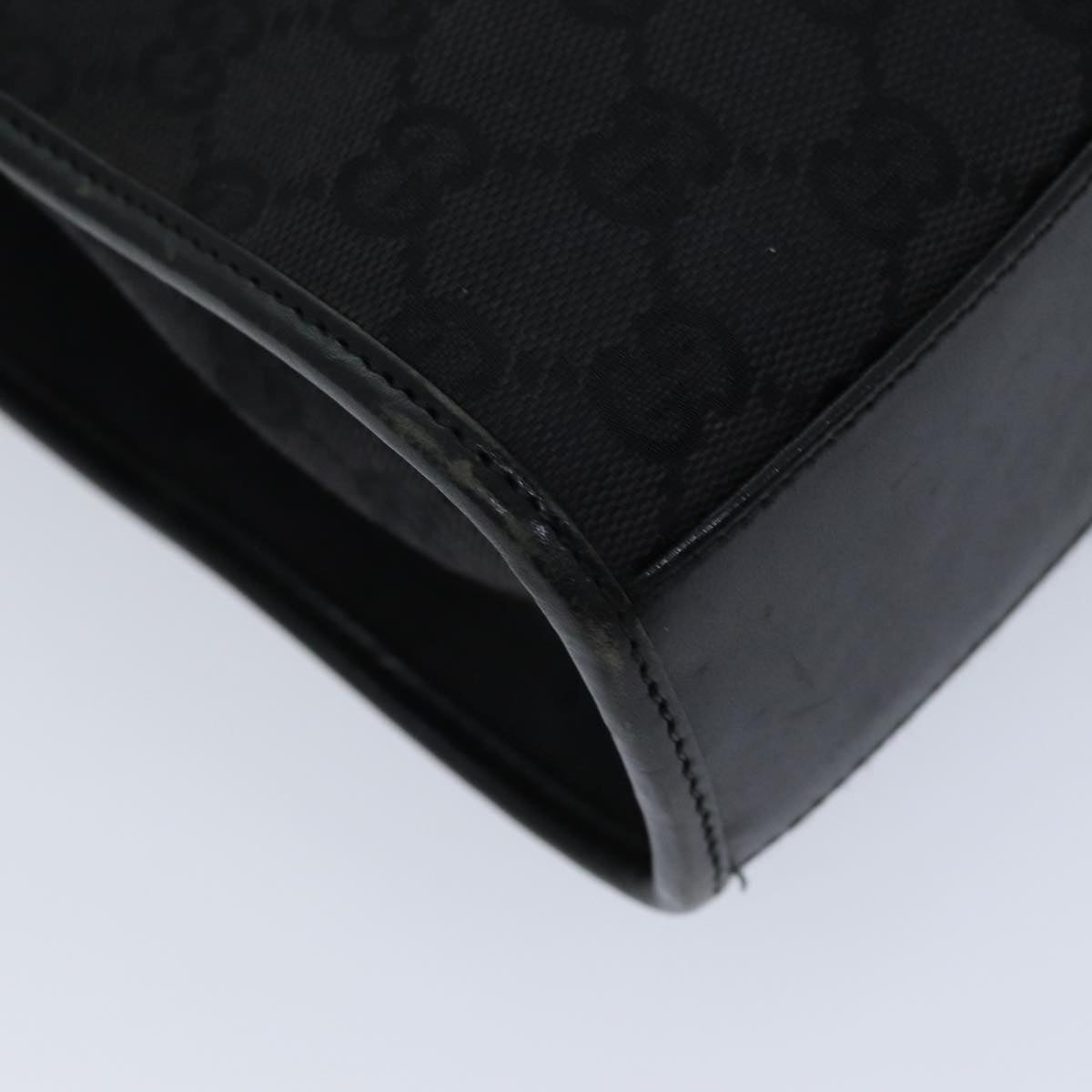 GUCCI Jackie GG Canvas Hand Bag Black 002 1065 76094