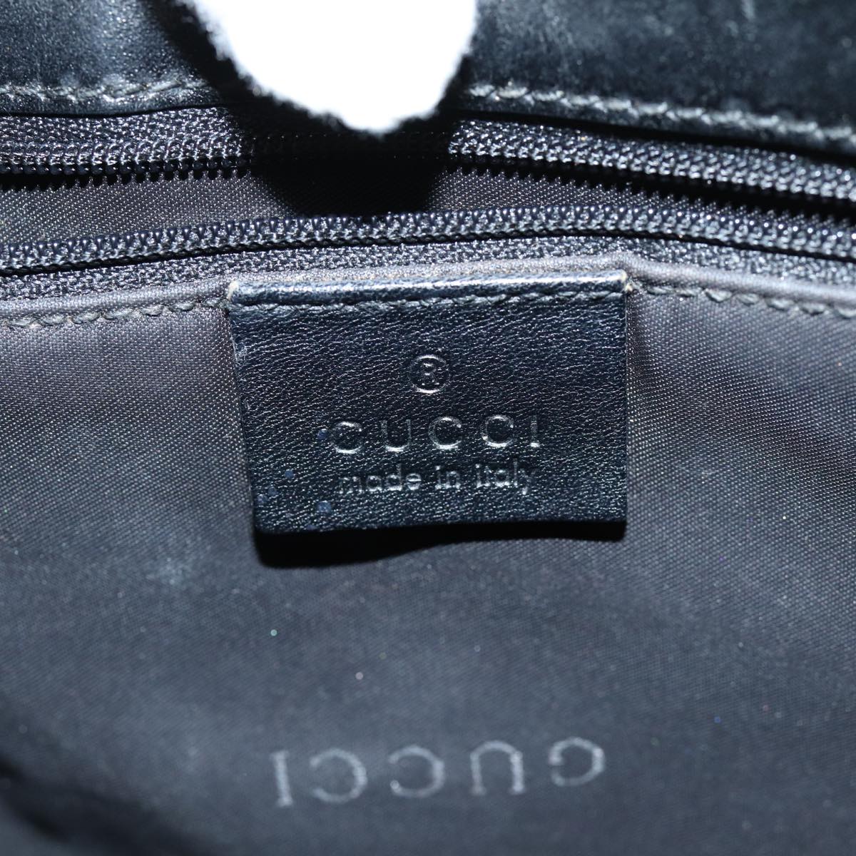 GUCCI Jackie GG Canvas Hand Bag Black 002 1065 76094