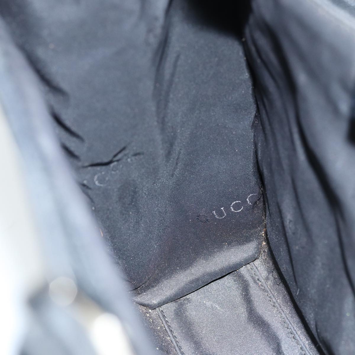 GUCCI Jackie GG Canvas Hand Bag Black 002 1065 76094