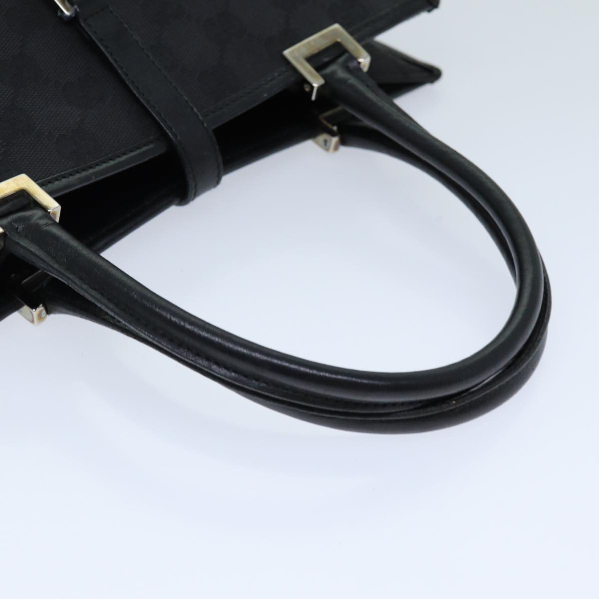GUCCI Jackie GG Canvas Hand Bag Black 002 1065 76094