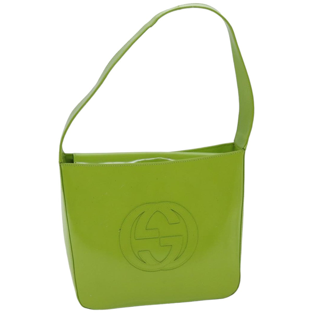 GUCCI Shoulder Bag Patent leather Green 000 1013 0506 76096