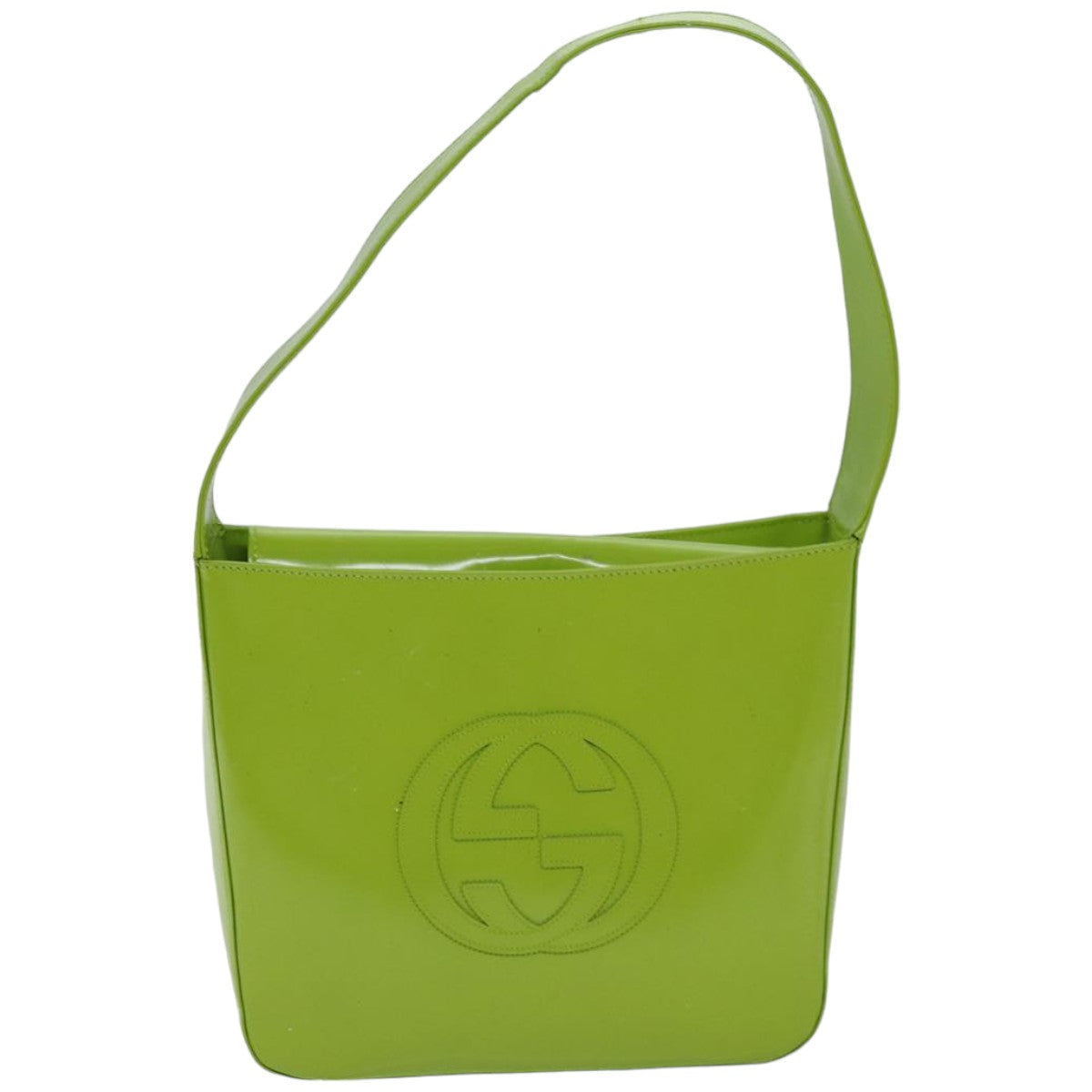 GUCCI Shoulder Bag Patent leather Green 000 1013 0506 76096