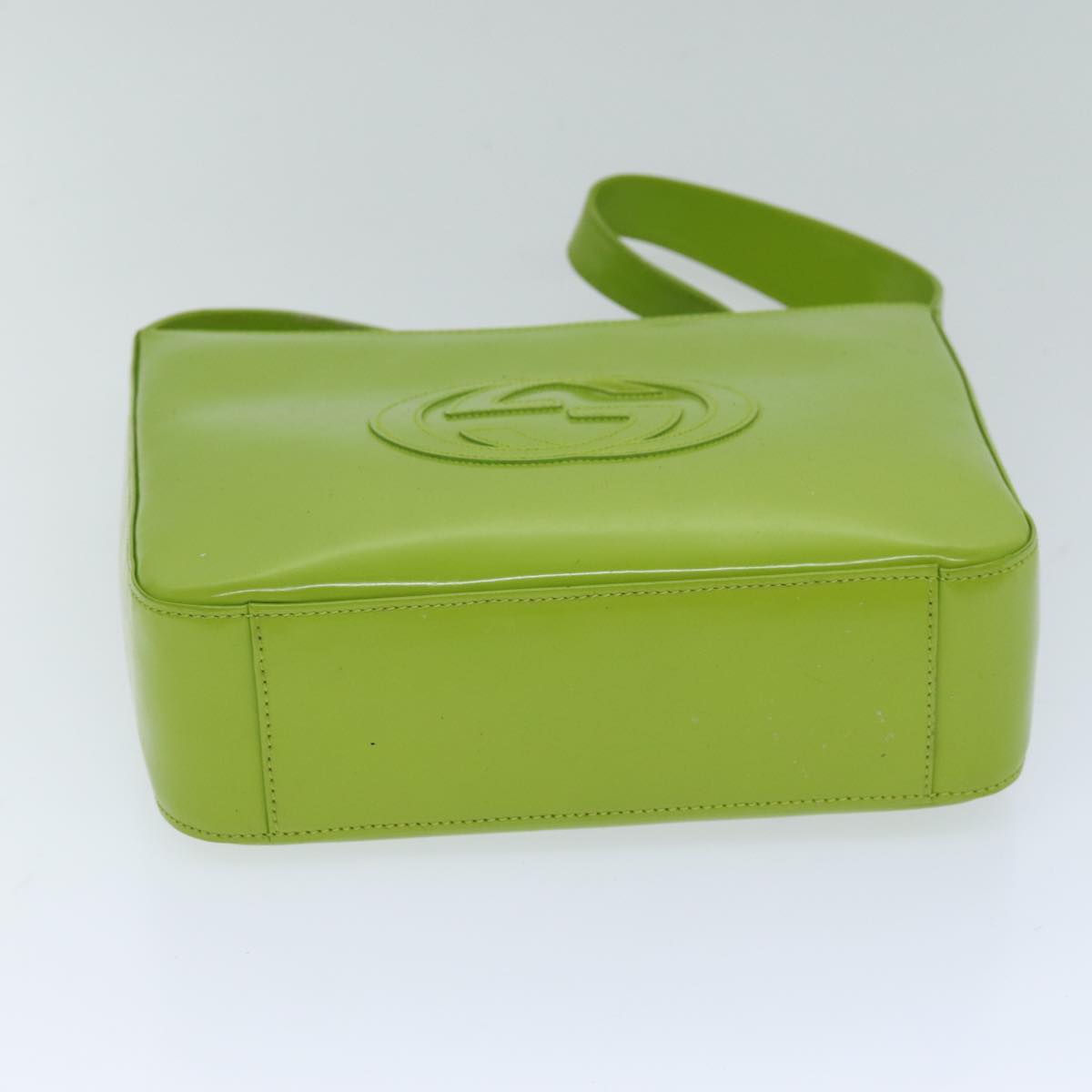 GUCCI Shoulder Bag Patent leather Green 000 1013 0506 76096