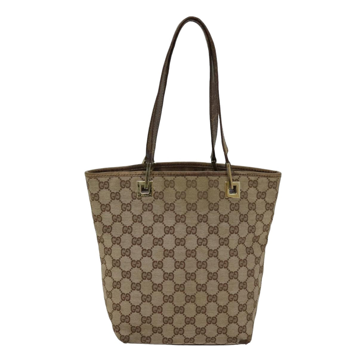 GUCCI GG Canvas Tote Bag Beige 002 1099 76107
